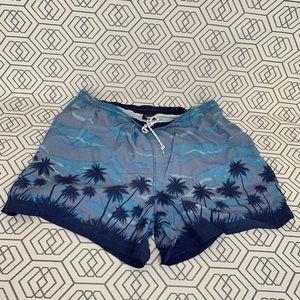 Vintage Cheetah Brand Swim Shorts